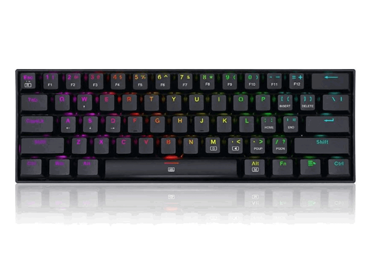 REDRAGON K630-RGB BLUE SWITCH KABLOLU MEKANİK GAMİNG Q KLAVYE SİYAH